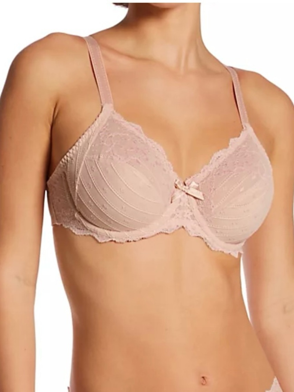 Chantelle Rive Gauche Beige Bra MSRP $94 Rose 32DDDD Top of the line! NWT’S!